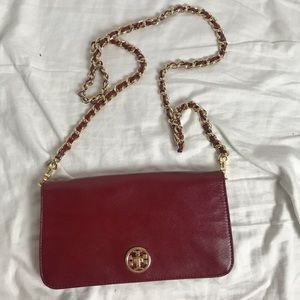 Tory Burch Red Chelsea Crossbody Bag